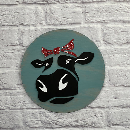 Cow Face Door Hanger Laser Cut Blank for DIY Project