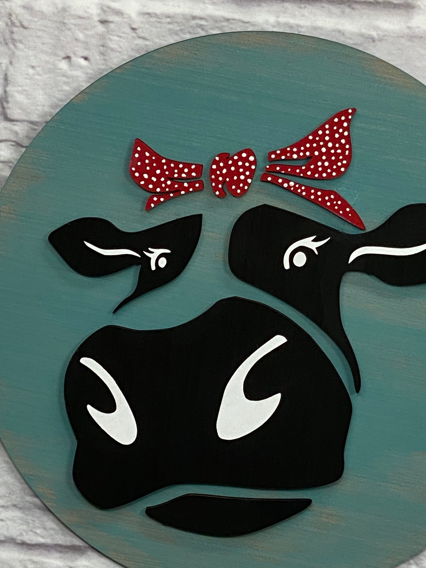Cow Face Door Hanger Laser Cut Blank for DIY Project