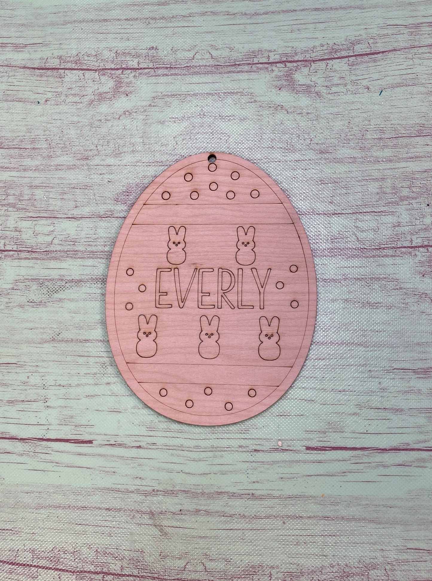 Easter Basket Tags / Personalized Eggs DIY Laser Cut / Engraved Wooden Blank