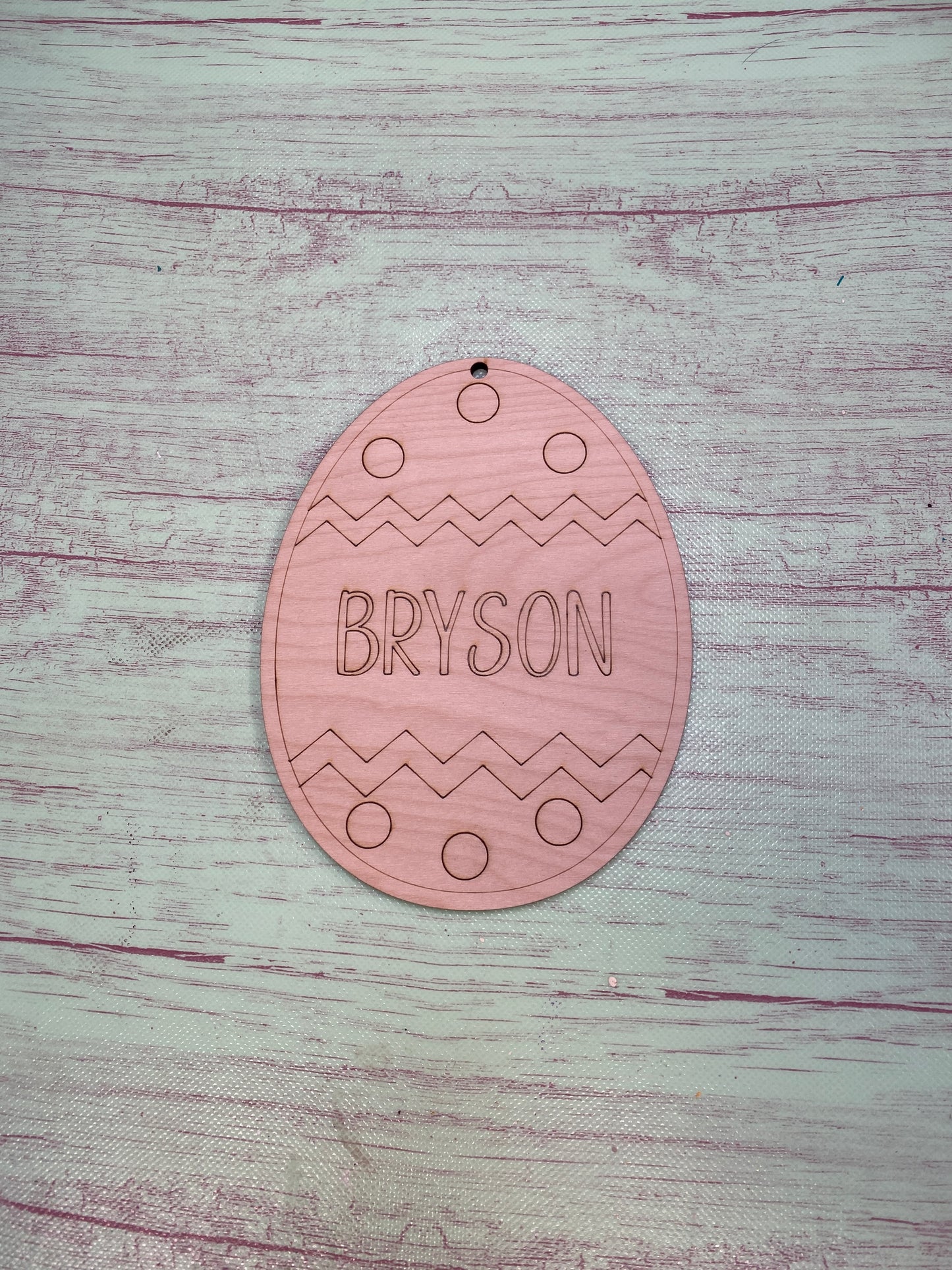 Easter Basket Tags / Personalized Eggs DIY Laser Cut / Engraved Wooden Blank