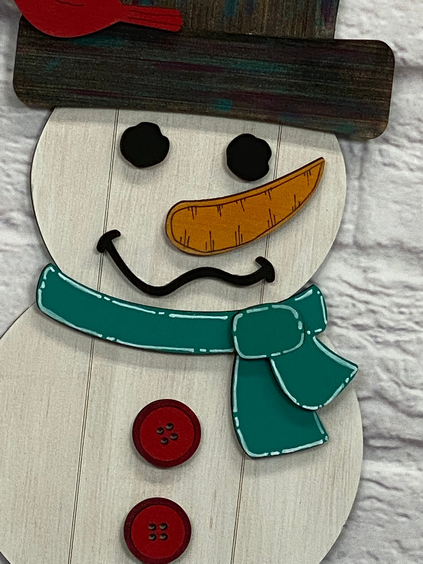 Rustic Snowman Door Hanger Laser Cut Out Blank