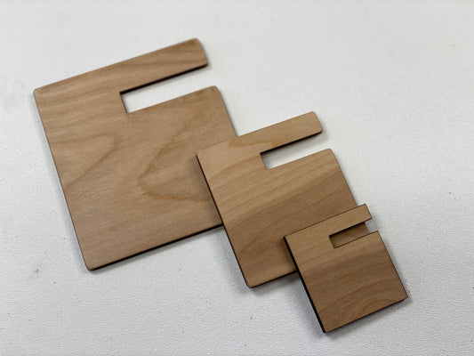Laser Cut Birch Wood Tassel Maker Set of 3 | Wooden DIY Tassel Tool for Small Business & Handmade Sellers