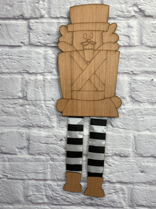 Nutcracker Door Hanger Laser Cut Blank for DIY Project