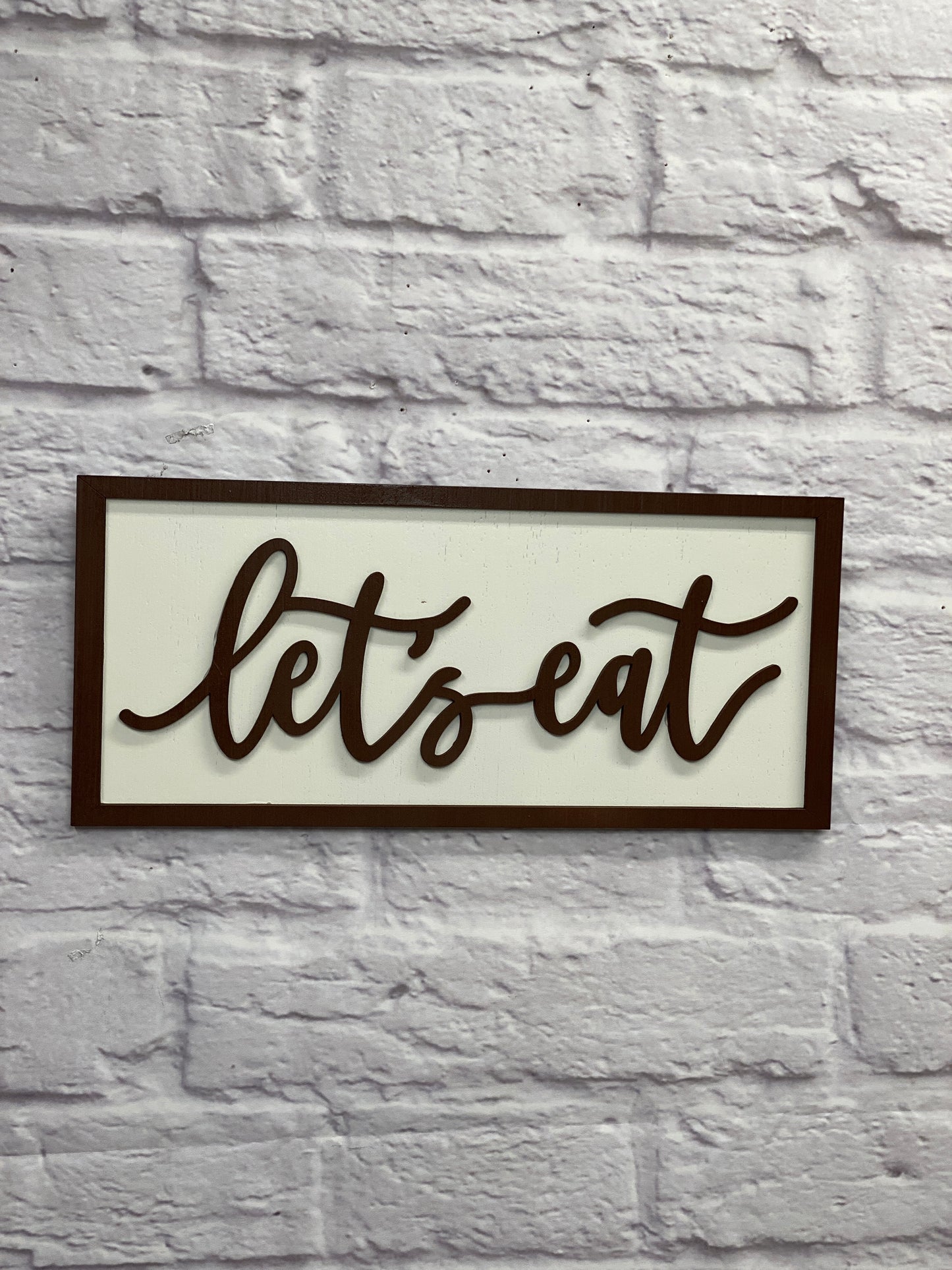Let's Eat  Kitchen Decor, Laser Cut Signs