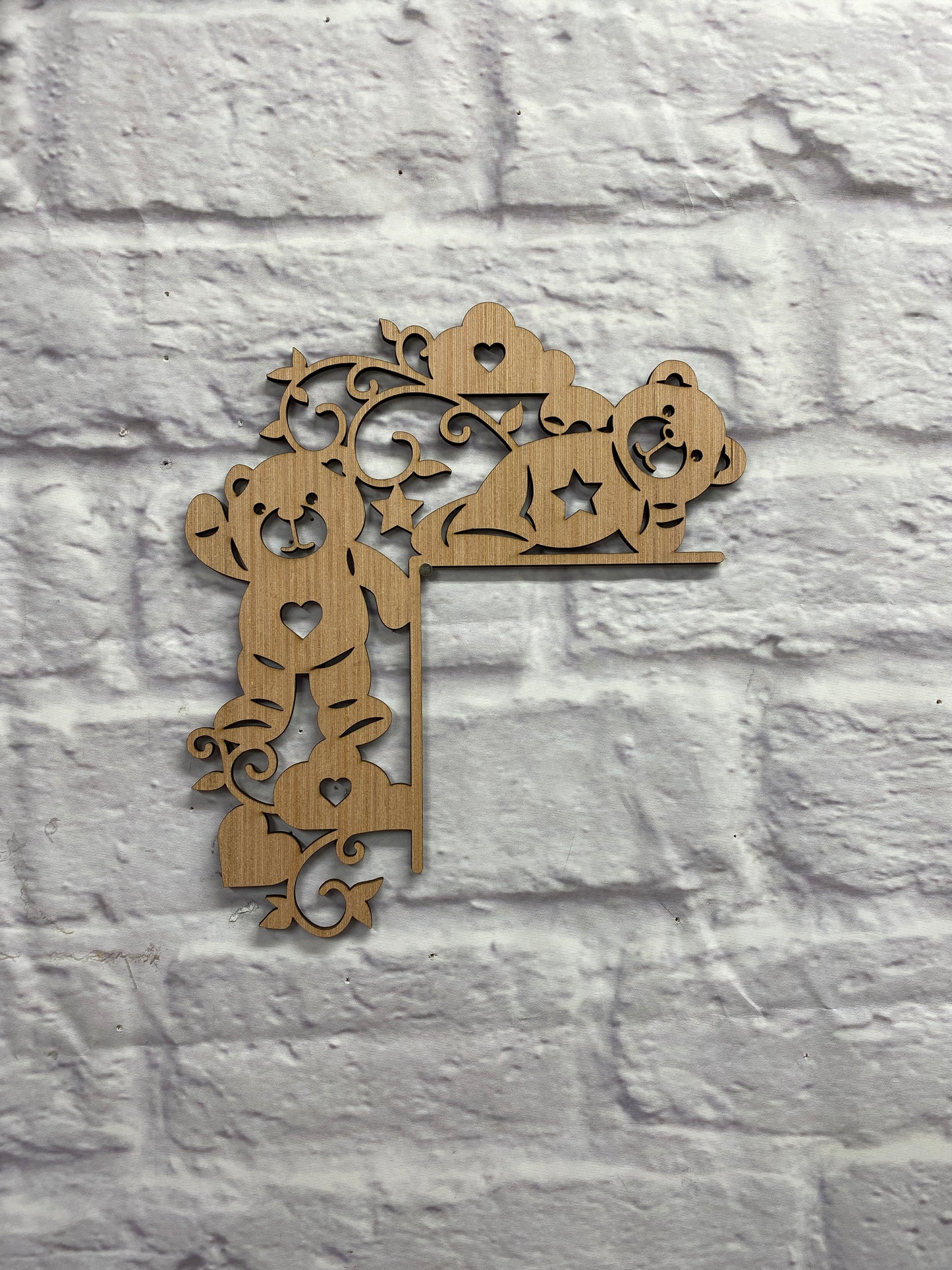 Girls Room Decor  Doorframe Corner Accent Laser Cut Out Blank