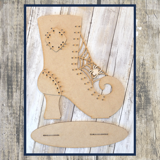 Witches Boot / Halloween Decor /  Laser Cut Door Hanger / Blanks for DIY Project