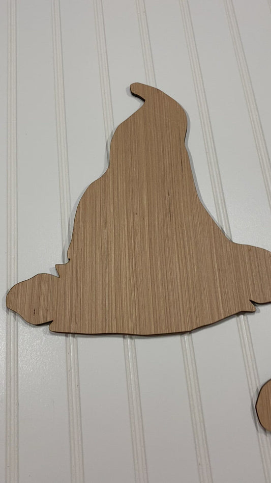Witch Hat Door Hanger Laser Cut Out Blank