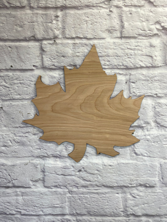 Maple Leaf Shape Laser Cut Blank for DIY Project
