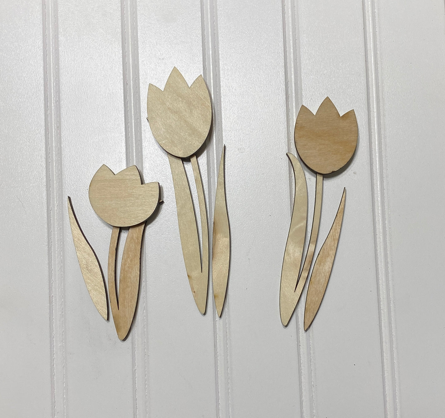 Tulips Set of 3 Laser Cut Blank for DIY Project