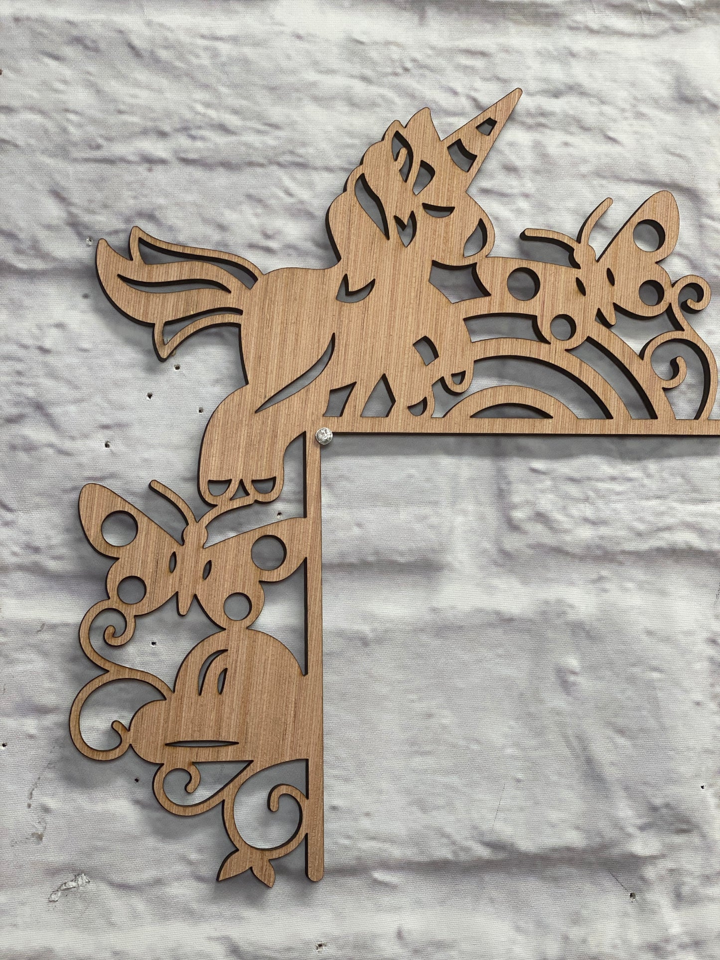 Girls Room Decor  Doorframe Corner Accent Laser Cut Out Blank