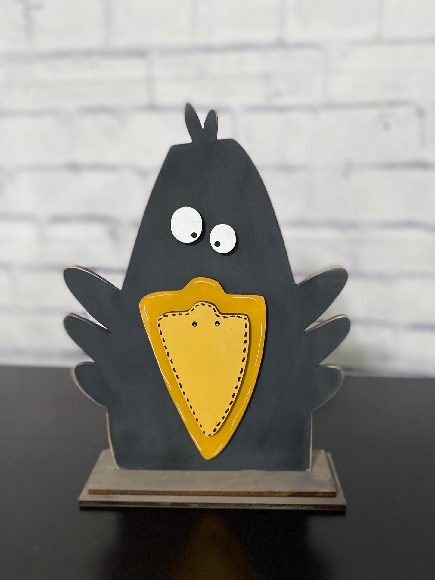 Crow Family Shelf Sitter / Halloween Fall Decor / Laser Cut Door Hanger / Blanks for DIY Project