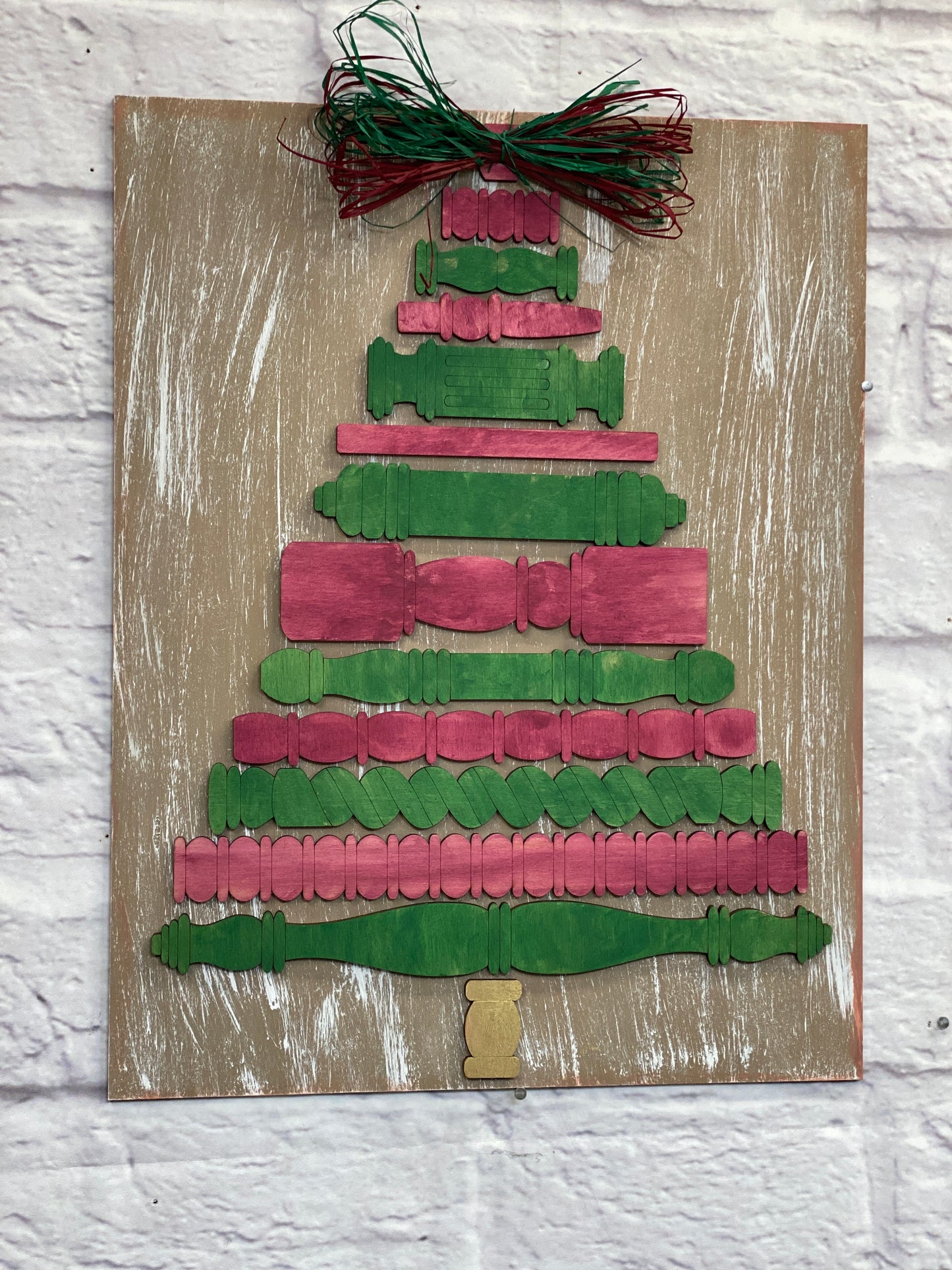 Spindle Christmas Tree Shelf Leaner Laser Cut / Engraved Wooden Blank