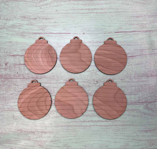 Christmas Ornaments Blanks Shiplap or Plain Laser Cut / Engraved Wooden Blank Ornament