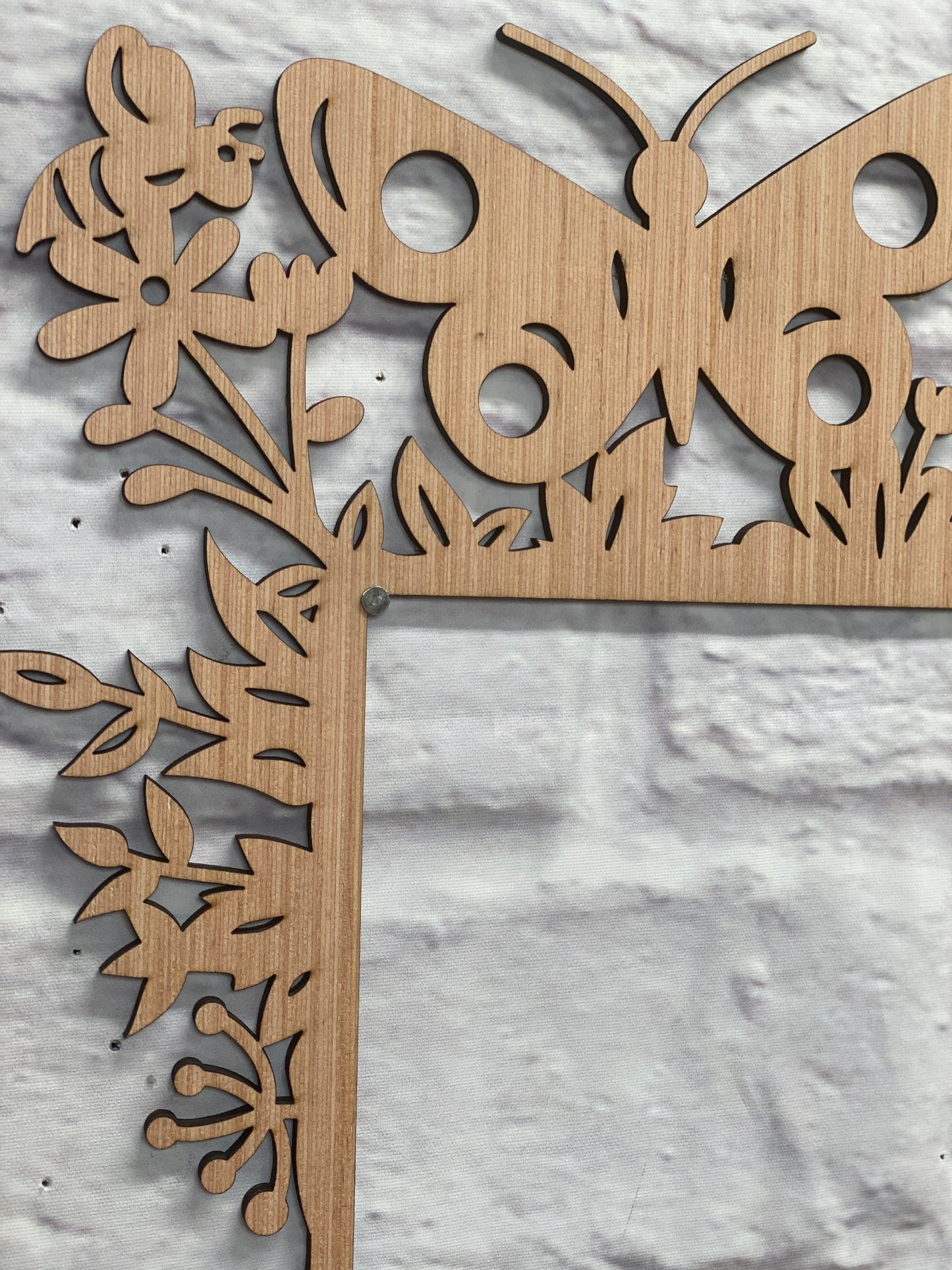 Girls Room Decor  Doorframe Corner Accent Laser Cut Out Blank
