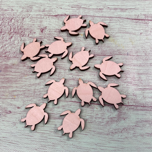 Sea Turtle Shape Little Bitty / MINI  Laser Cut Blank for DIY Project