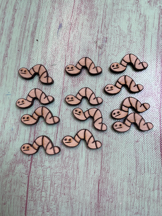 Inchworm  Shape Little Bitty / MINI  Laser Cut Blank for DIY Project