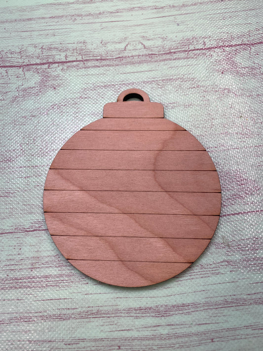 Christmas Ornaments Blanks Shiplap or Plain Laser Cut / Engraved Wooden Blank Ornament