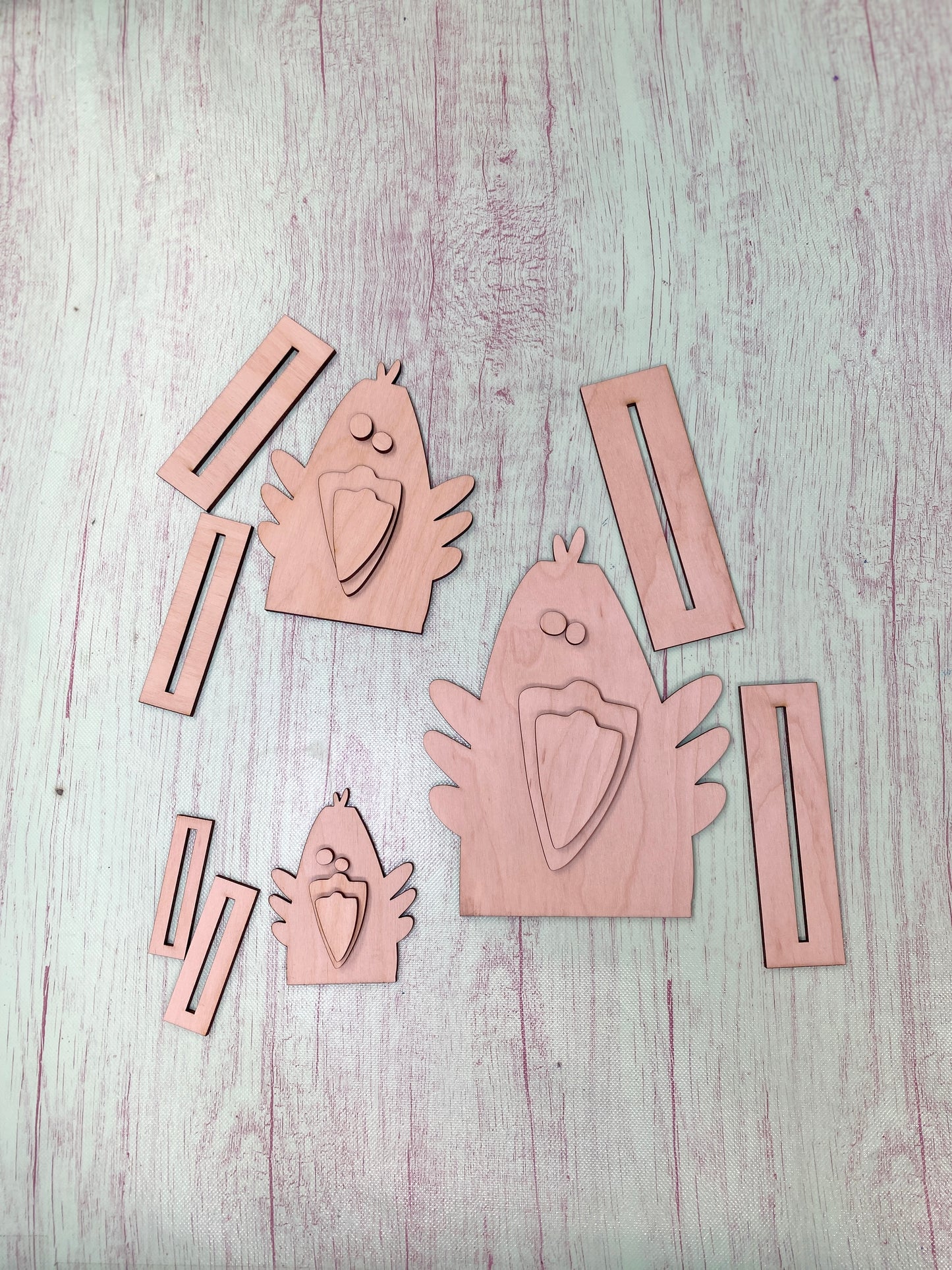 Crow Family Shelf Sitter / Halloween Fall Decor / Laser Cut Door Hanger / Blanks for DIY Project