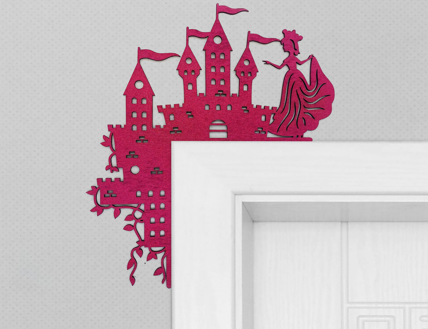 Girls Room Decor  Doorframe Corner Accent Laser Cut Out Blank