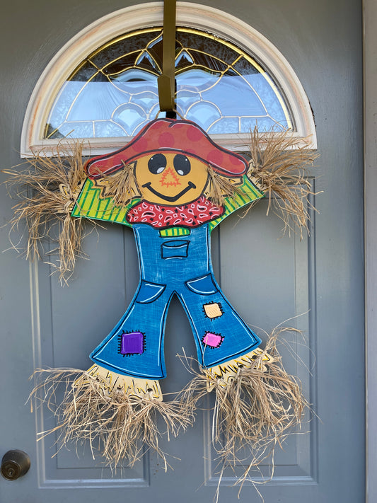 Scarecrow Full Body Etched Design Laser Cut Door Hanger / Blanks for DIY Project