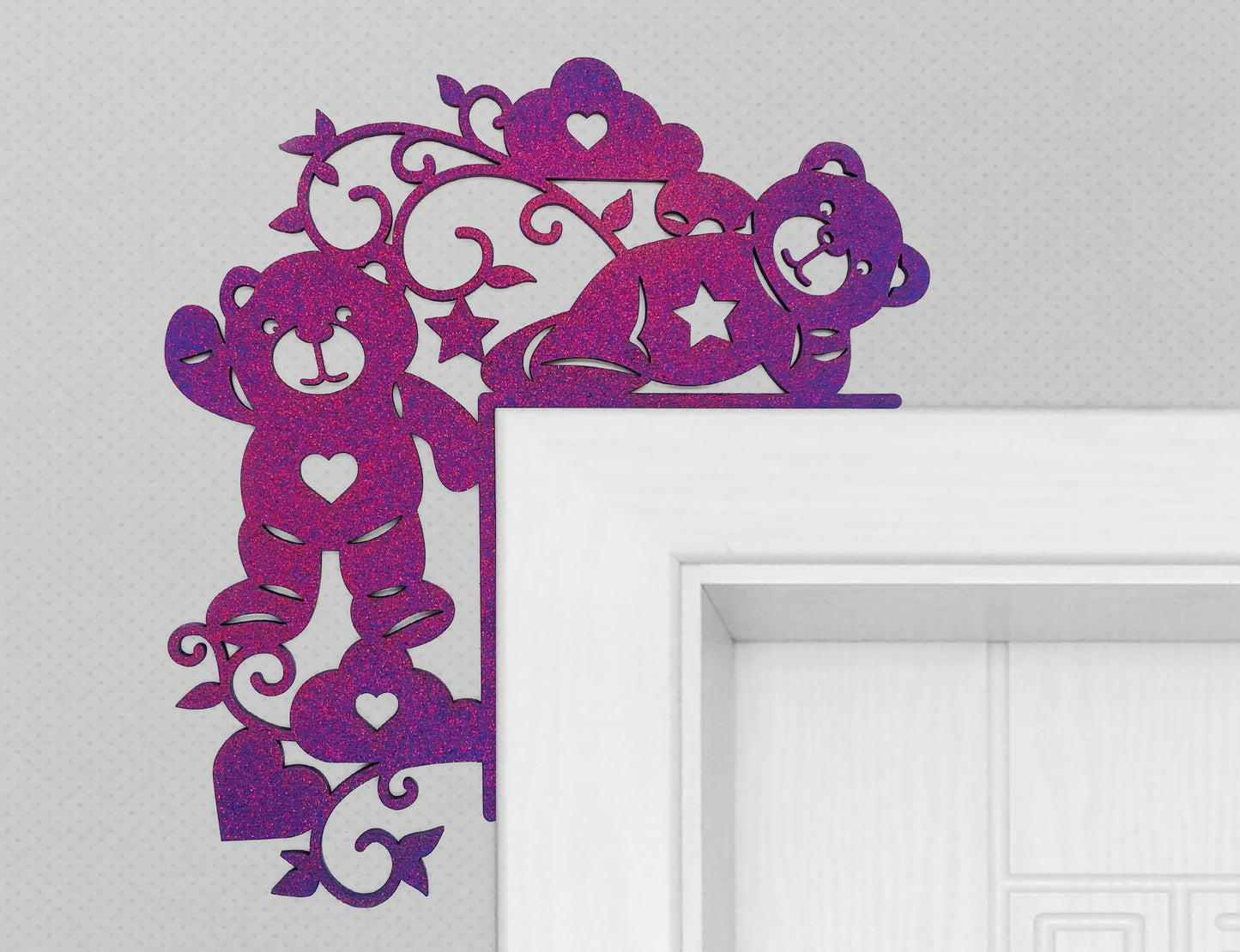 Girls Room Decor  Doorframe Corner Accent Laser Cut Out Blank