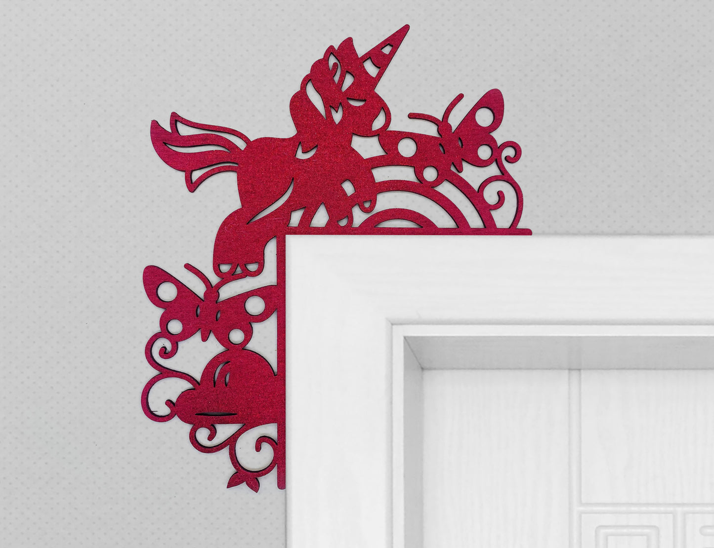 Girls Room Decor  Doorframe Corner Accent Laser Cut Out Blank